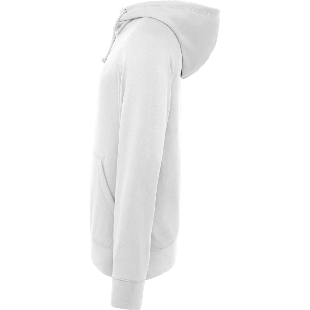 Dayton Crossover Neck Fleece Hoodie for Men Transfer - White - Left Side