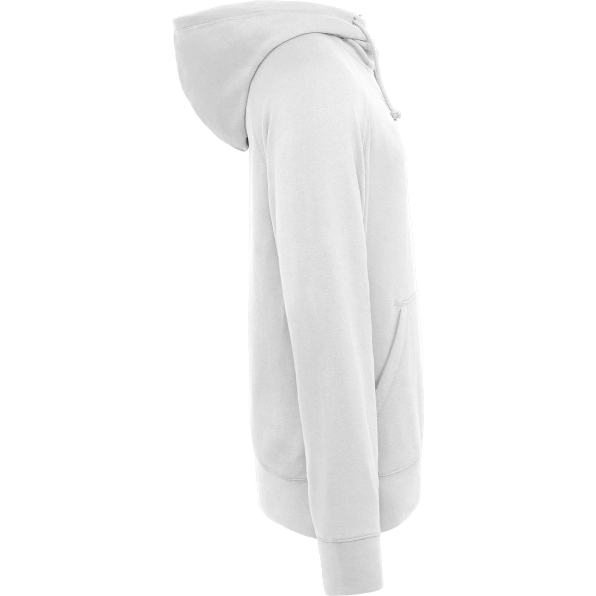 Dayton Crossover Neck Fleece Hoodie for Men Transfer - White - Right Side