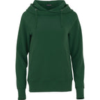 Dayton Crossover Neck Fleece Hoodie for Women Transfer - Forest Green - Front Flat