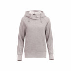 Dayton Crossover Neck Fleece Hoodie for Women Transfer - Heather Grey Secondary - Photo