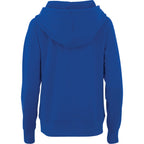 Dayton Crossover Neck Fleece Hoodie for Women Transfer - New Royal - Back Flat