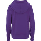 Dayton Crossover Neck Fleece Hoodie for Women Transfer - Purple - Back Flat