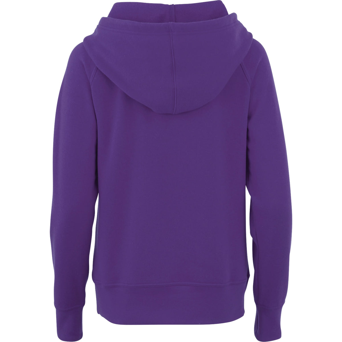 Dayton Crossover Neck Fleece Hoodie for Women Transfer - Purple - Back Flat