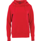 Dayton Crossover Neck Fleece Hoodie for Women Transfer - Team Red - Front Flat
