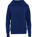 Dayton Crossover Neck Fleece Hoodie for Women Transfer - Vintage Navy - Front Flat