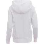 Dayton Crossover Neck Fleece Hoodie for Women Transfer - White - Back Flat