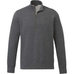 Dayton Fleece Half Zip Pullover for Men Embroidery - Heather Dark Charcoal - Front