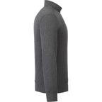 Dayton Fleece Half Zip Pullover for Men Embroidery - Heather Dark Charcoal - Right Side