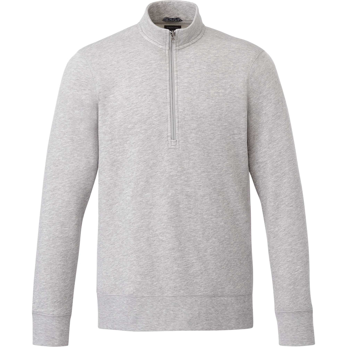 Dayton Fleece Half Zip Pullover for Men Embroidery - Heather Grey Secondary - Front 2