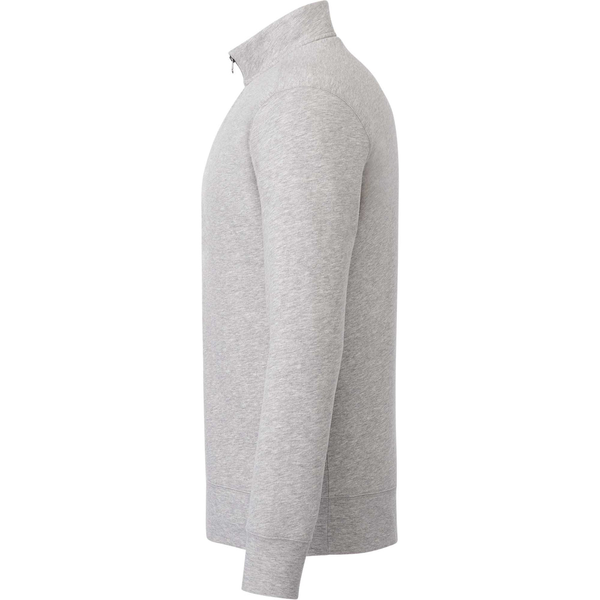 Dayton Fleece Half Zip Pullover for Men Embroidery - Heather Grey Secondary - Left Side