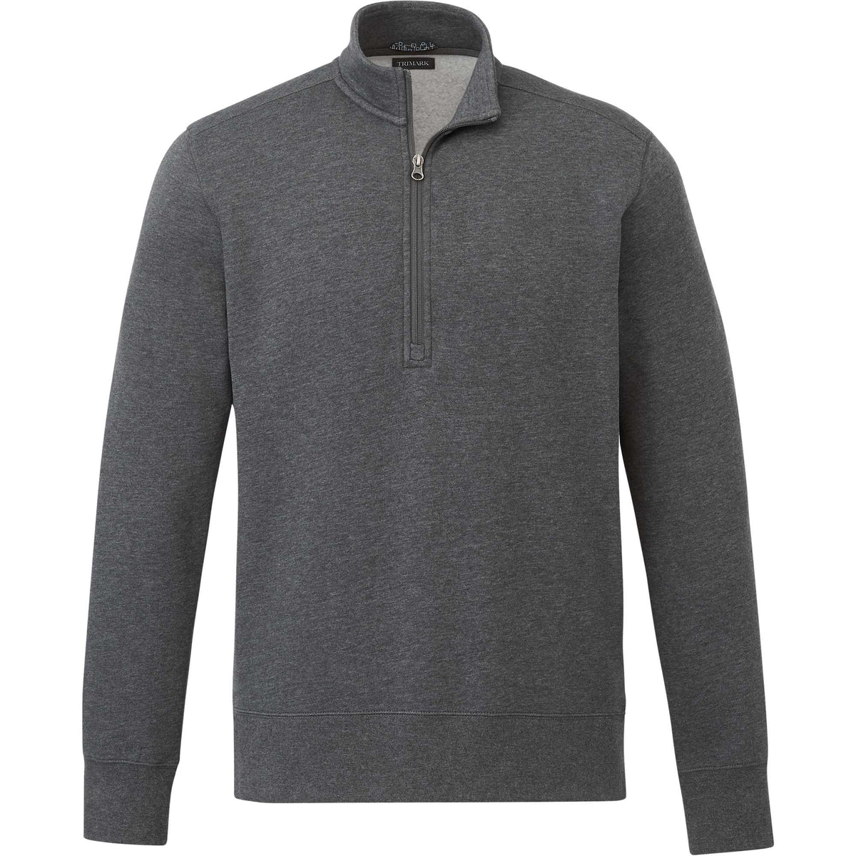 Dayton Fleece Half Zip Pullover for Men Transfer - Heather Dark Charcoal - Front