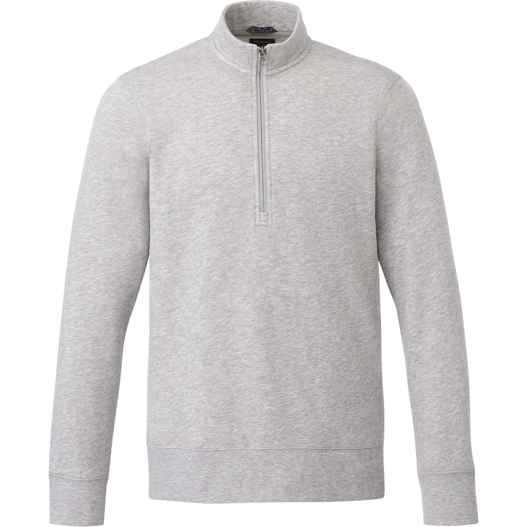 Dayton Fleece Half Zip Pullover for Men Transfer - Heather Grey Secondary - Front 2