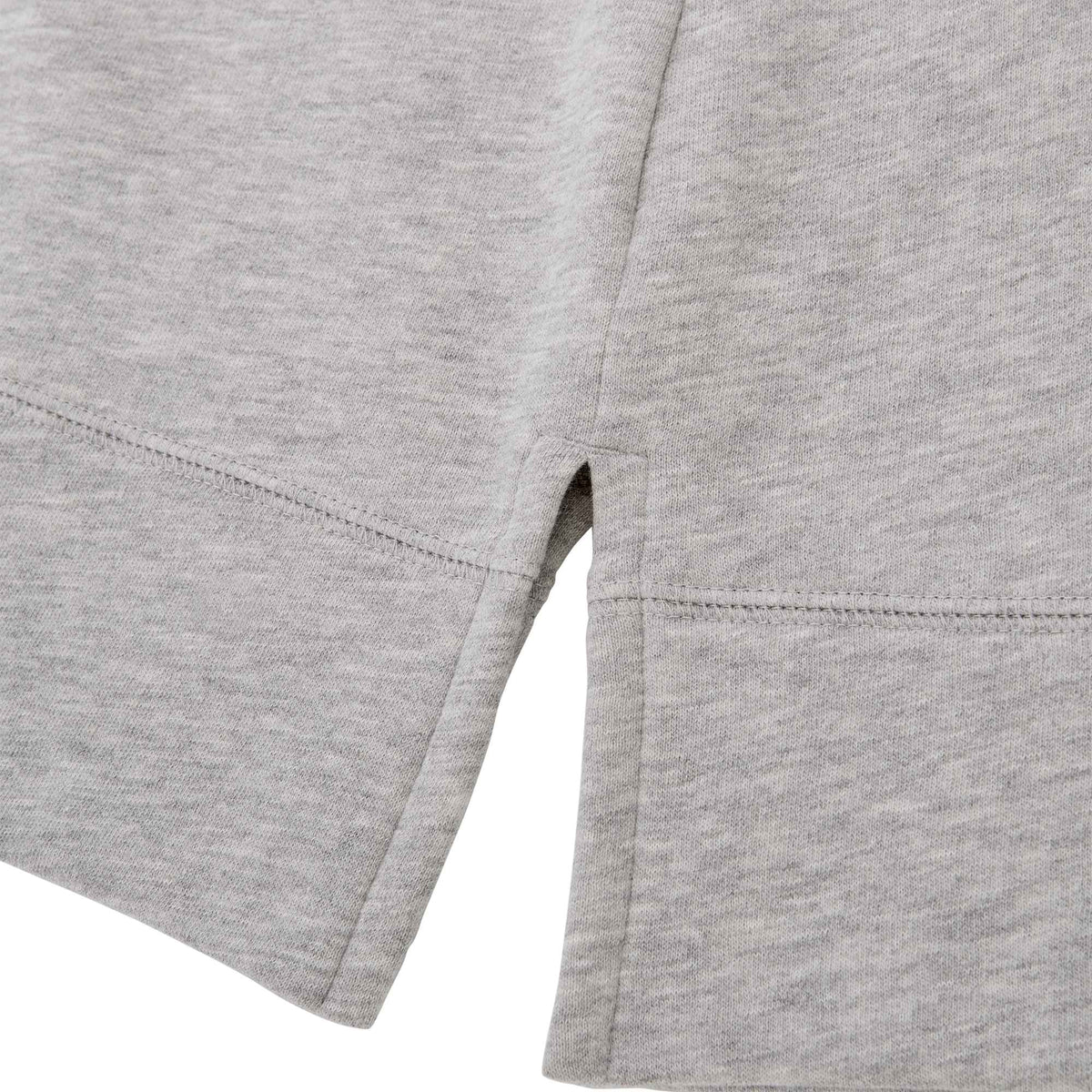 Dayton Fleece Half Zip Pullover for Women Embroidery - Heather Grey Secondary - Detail