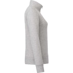 Dayton Fleece Half Zip Pullover for Women Embroidery - Heather Grey Secondary - Right Side