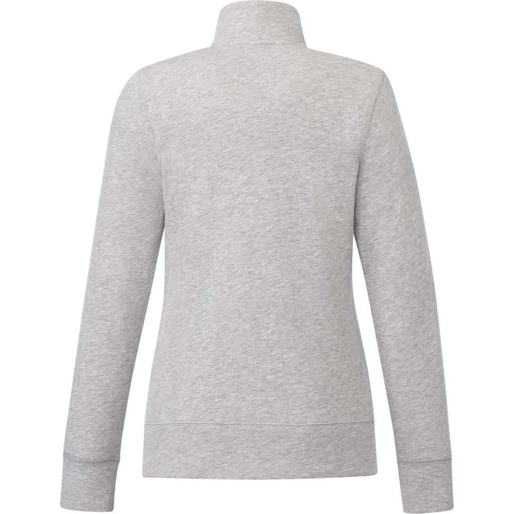 Dayton Fleece Half Zip Pullover for Women Transfer - Heather Grey Secondary - Back