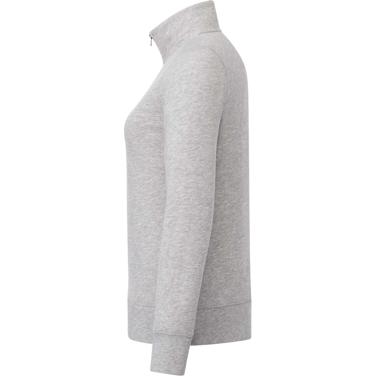 Dayton Fleece Half Zip Pullover for Women Transfer - Heather Grey Secondary - Left Side