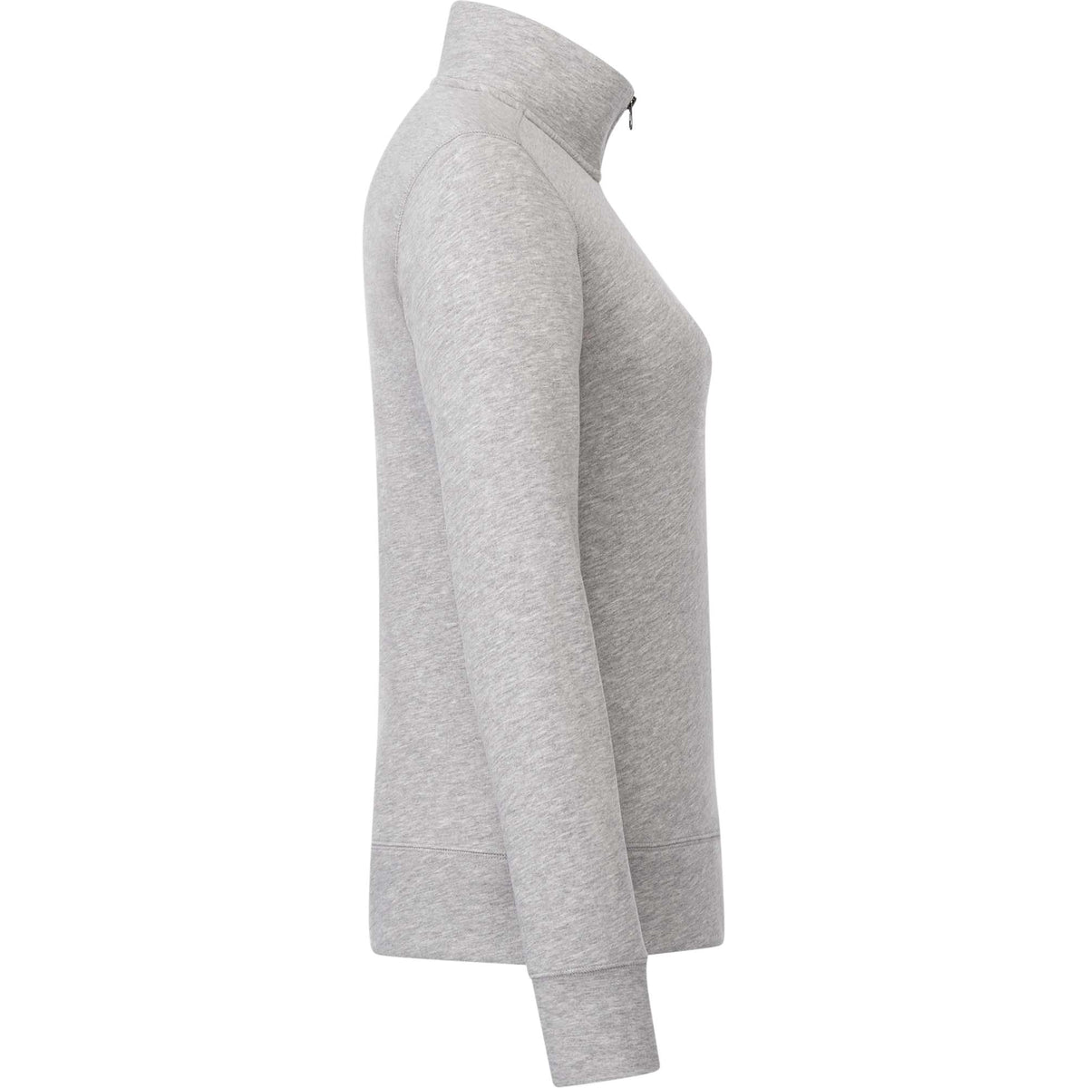 Dayton Fleece Half Zip Pullover for Women Transfer - Heather Grey Secondary - Right Side