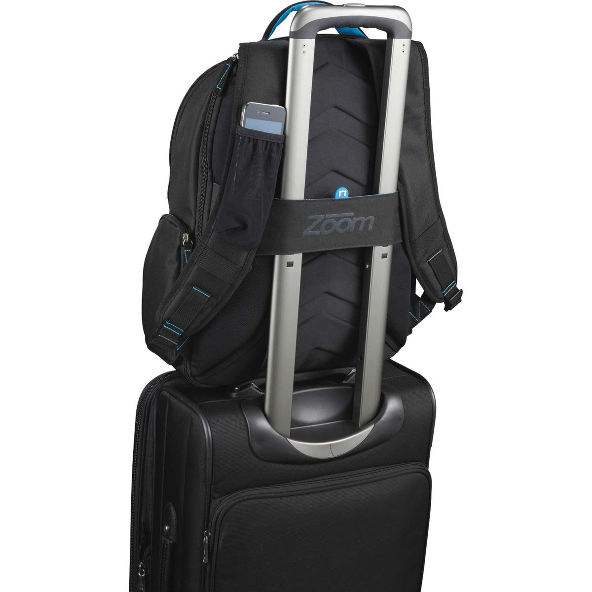 DayTripper Side-Entry Laptop Backpack, 15 Inch Embroidery - Black - Photo