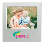 Dazzling Aluminum Photo Frame, 4 x 6 Inches - Silver - Full Color