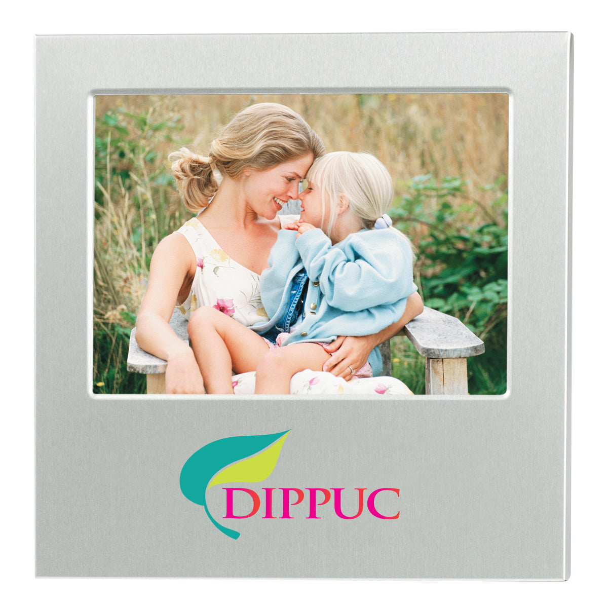Dazzling Aluminum Photo Frame, 4 x 6 Inches - Silver - Full Color