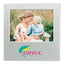 Dazzling Aluminum Photo Frame, 4 x 6 Inches - Silver - Full Color