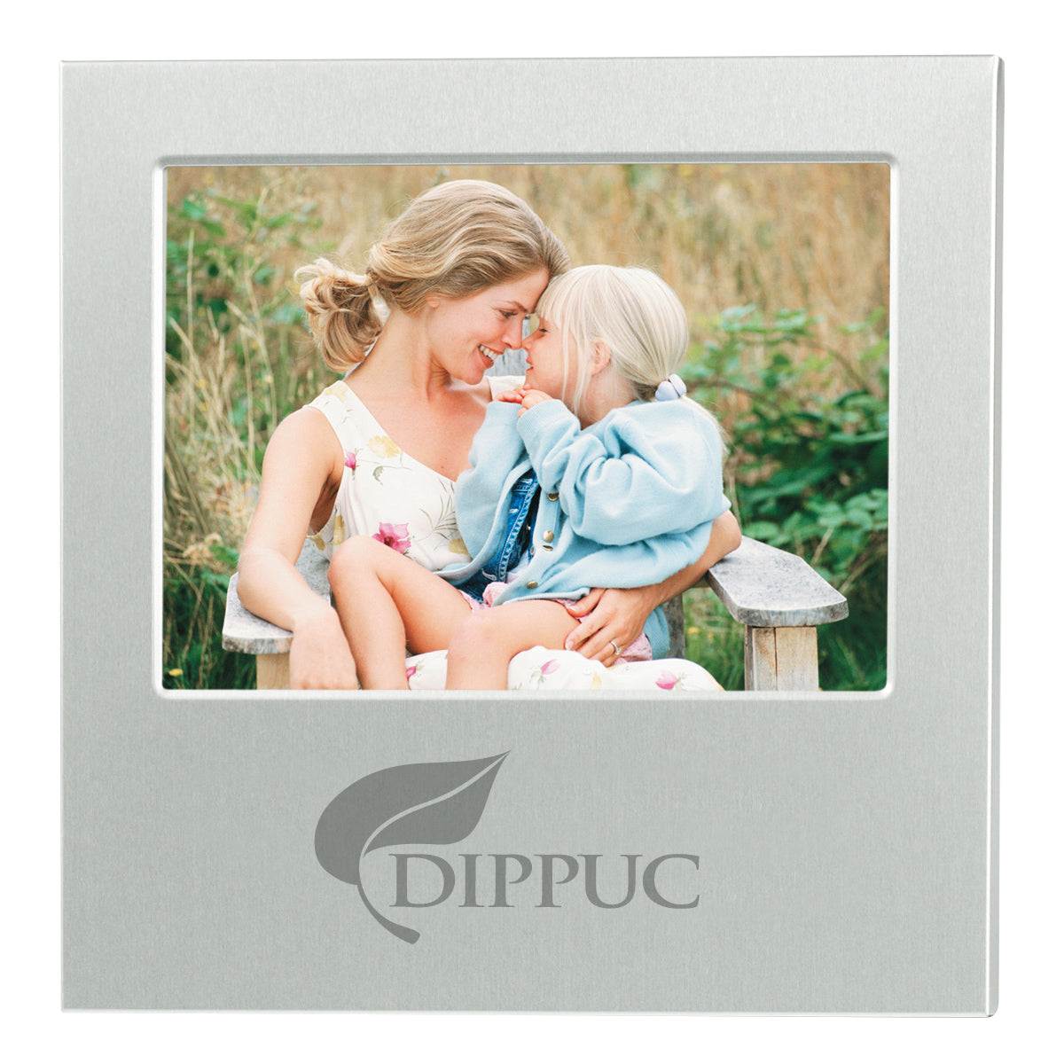 Dazzling Aluminum Photo Frame, 4 x 6 Inches - Silver - Laser Engraving