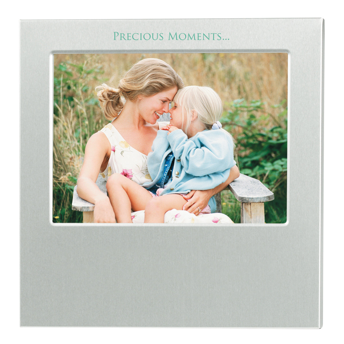 Dazzling Aluminum Photo Frame, 4 x 6 Inches - Silver - Silk Screen