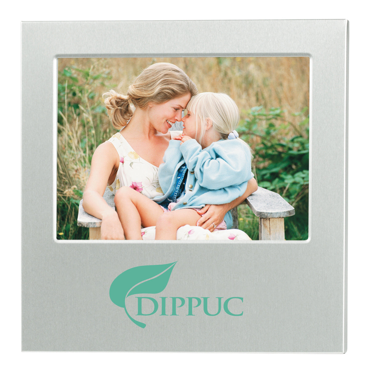 Dazzling Aluminum Photo Frame, 4 x 6 Inches - Silver - Silk Screen