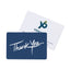 Deep Blue Thank You Card, 7 x 5 Inches Full Color - White - View 1