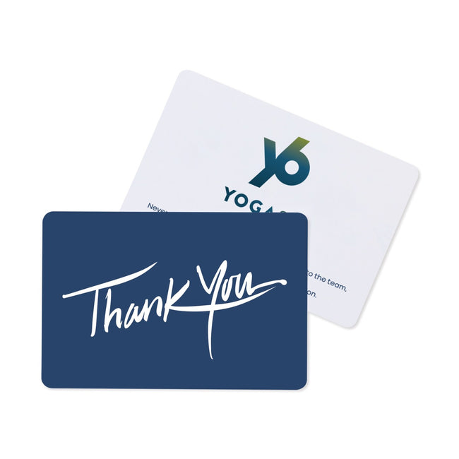 Deep Blue Thank You Card, 7 x 5 Inches Full Color