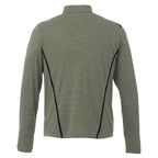 Dege Eco Knit Half Zip with Convertible Collar for Men Transfer - Loden Heather/Black - Back Flat