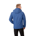 Delamar 3-in-1 Waterproof Jacket with Nylon Liner for Men Embroidery - Metro Blue Heather - Back On Model