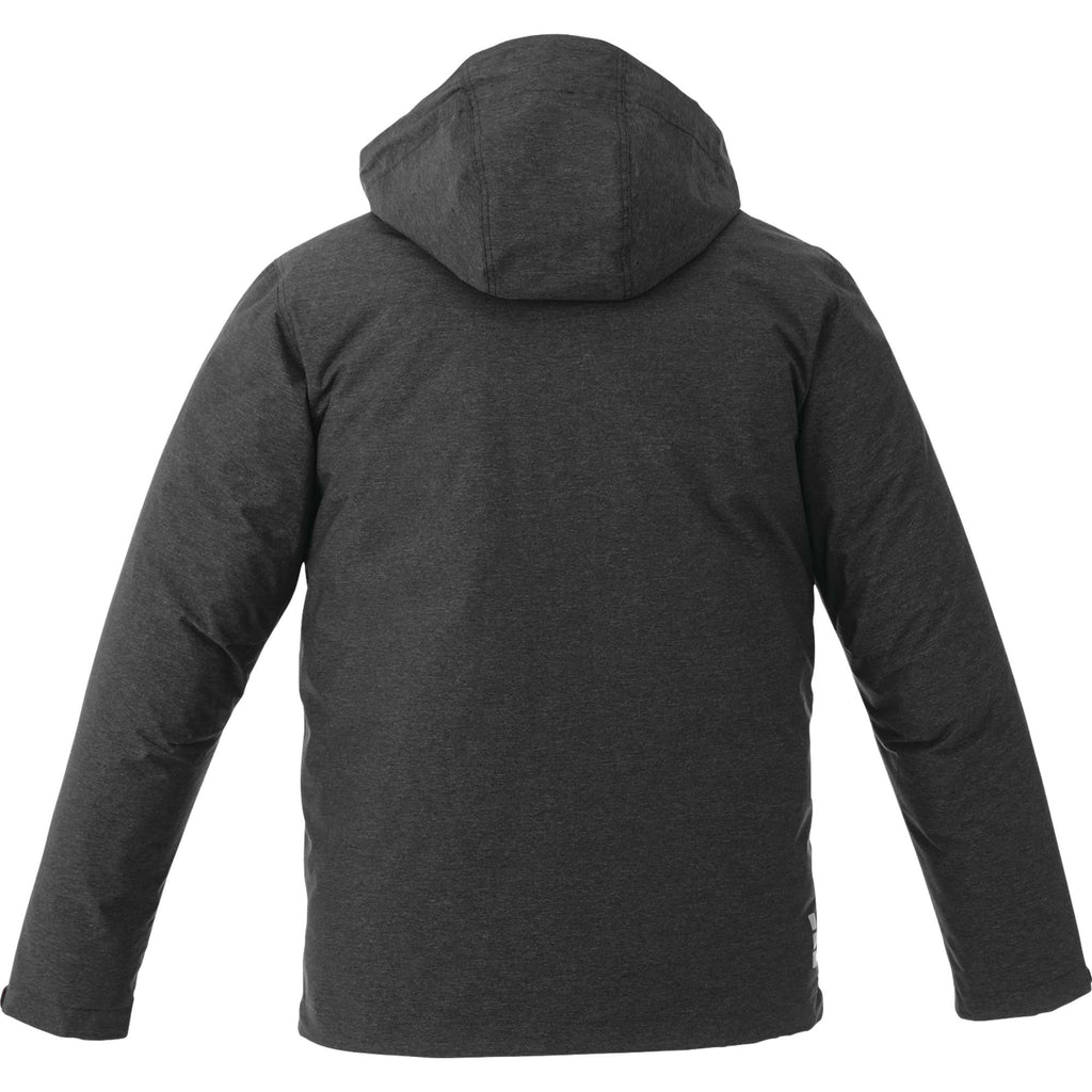 Delamar 3-in-1 Waterproof Jacket with Nylon Liner for Men Transfer - Heather Dark Charcoal - Back Flat