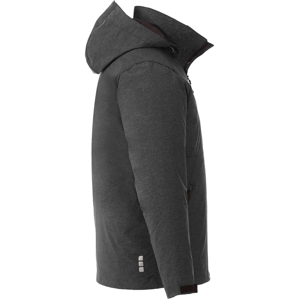 Delamar 3-in-1 Waterproof Jacket with Nylon Liner for Men Transfer - Heather Dark Charcoal - Right Side