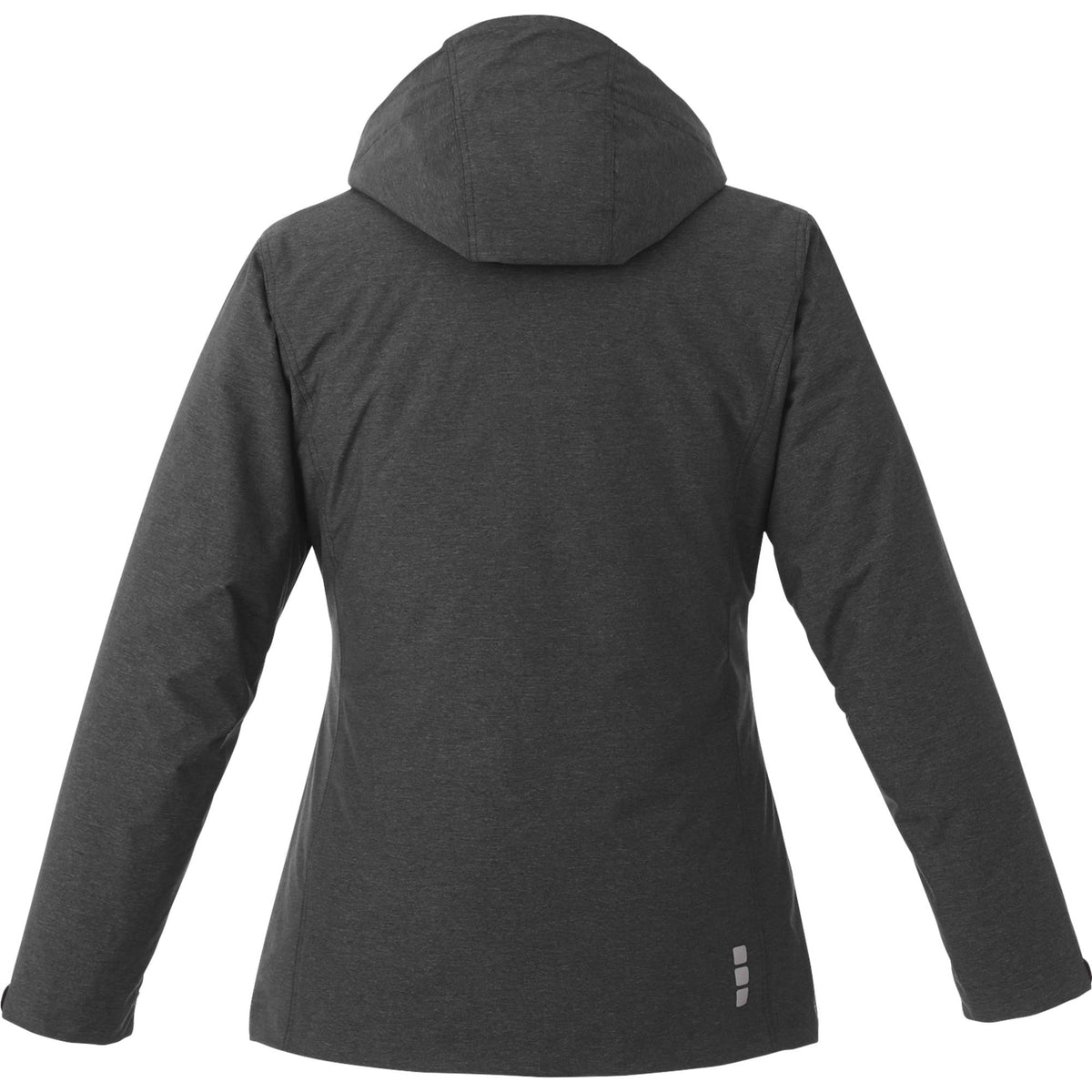 Delamar 3-in-1 Waterproof Jacket with Nylon Liner for Women Transfer - Heather Dark Charcoal - Back Flat