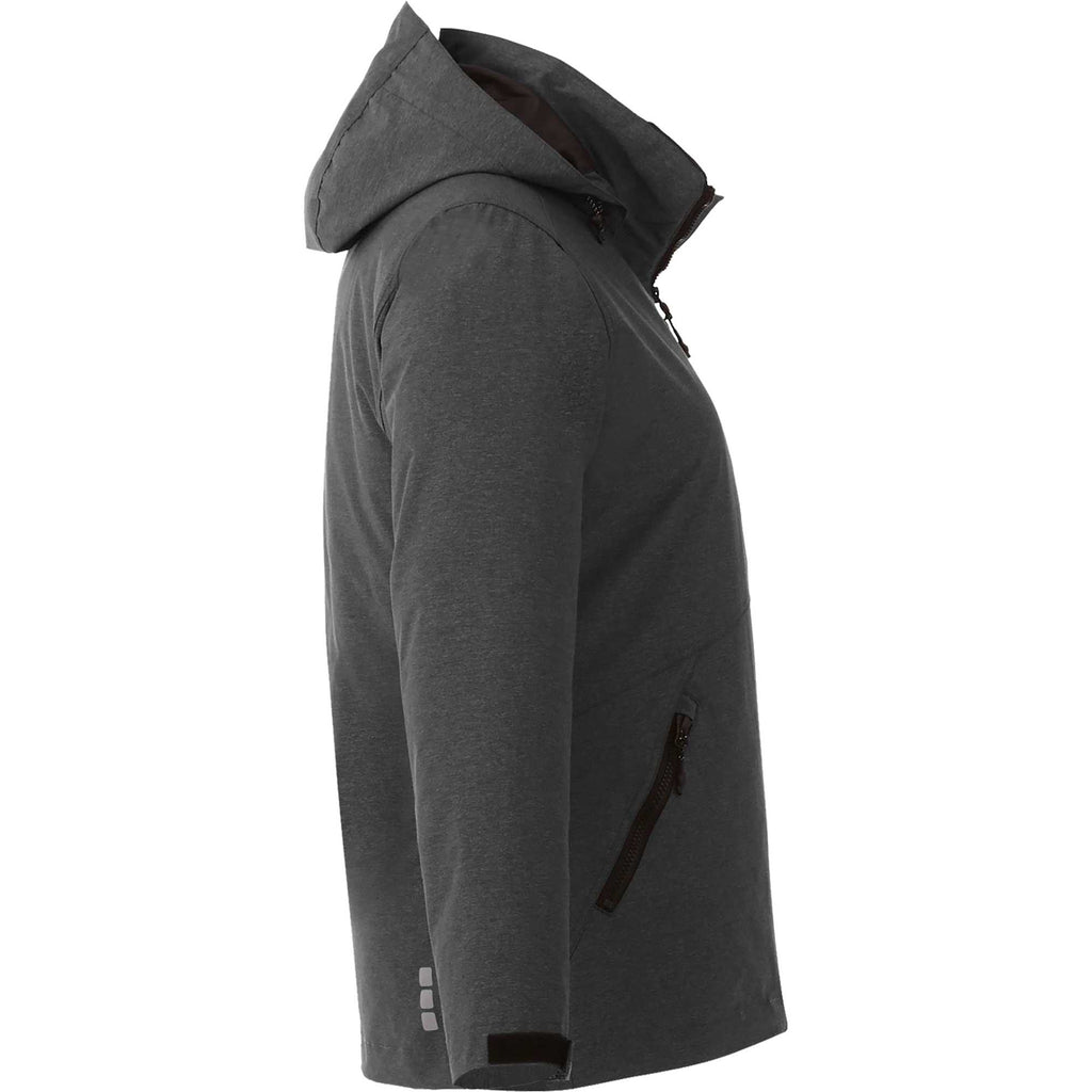 Delamar 3-in-1 Waterproof Jacket with Nylon Liner for Women Transfer - Heather Dark Charcoal - Right Side