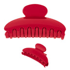 Delilah Claw Clip for Hair - Red - Blank