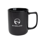 Delton Ceramic Mug, 12 oz - Black - Ceramic