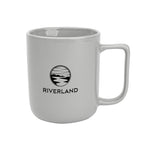 Delton Ceramic Mug, 12 oz - Gray - Ceramic
