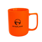 Delton Ceramic Mug, 12 oz - Orange - Ceramic