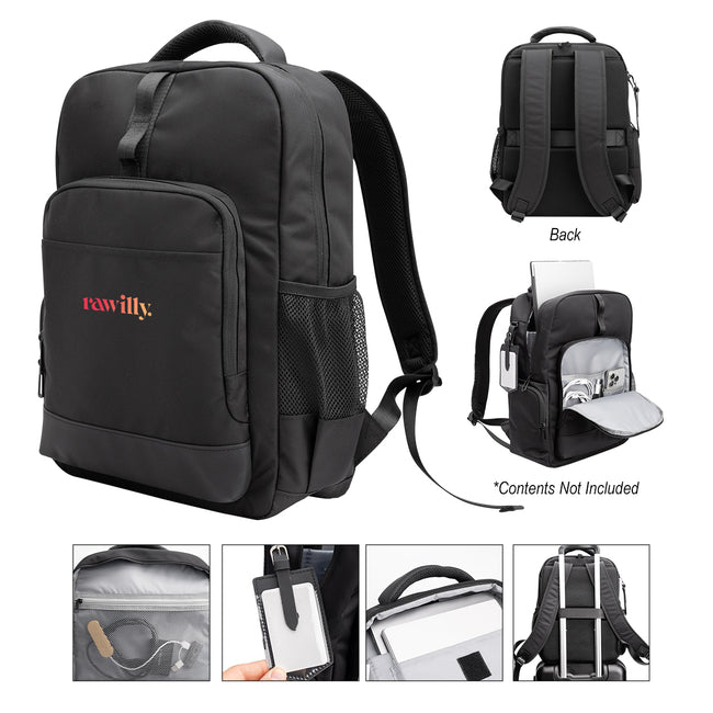 Deluxe Executive Active Laptop Backpack in Recycled PET Embroidery