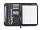 Deluxe Executive Padfolio in Vintage Leather Debossing - Black - View 2