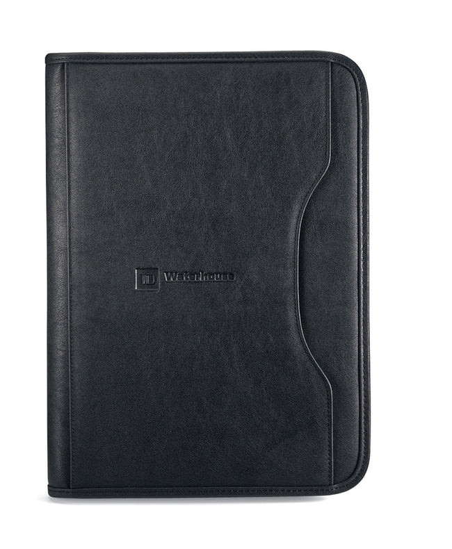 Deluxe Executive Padfolio with Curved Front Pocket