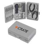 Deluxe Tool Kit in a Tri-Fold Case, 26 Pieces - Gray - Detail