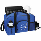 Deluxe Weekender Duffel Bag with Water Bottle, 18.5 Inches - Blue - Right Angle