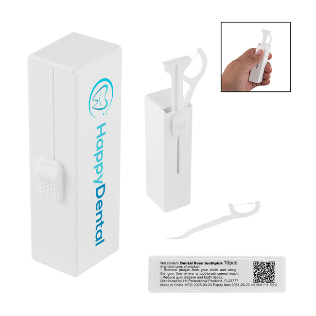 Dental Flosser Pick Dispenser, 10 Piece
