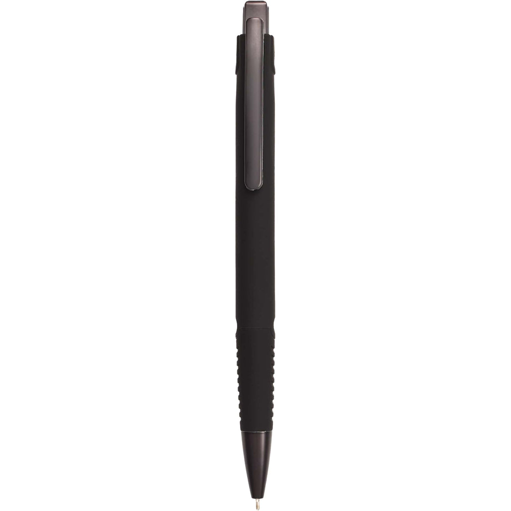 Denver Recycled Plastic Gel Pen, 0.7mm Full Color - Black - Clip