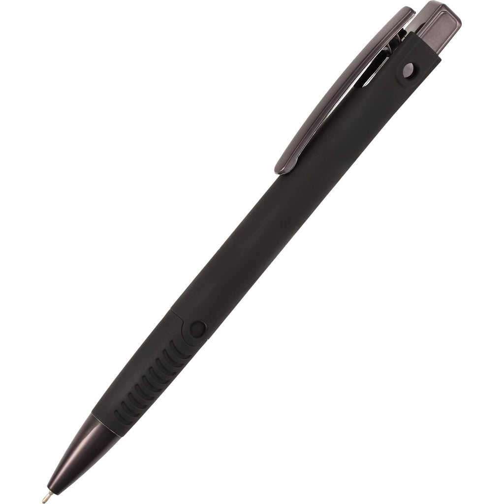 Denver Recycled Plastic Gel Pen, 0.7mm Full Color - Black - Detail
