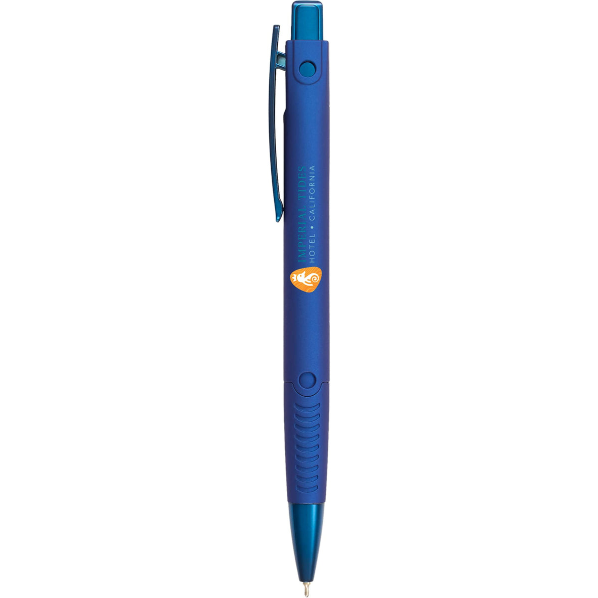 Denver Recycled Plastic Gel Pen, 0.7mm Full Color - Blue - Front