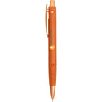 Denver Recycled Plastic Gel Pen, 0.7mm Full Color - Orange - Front